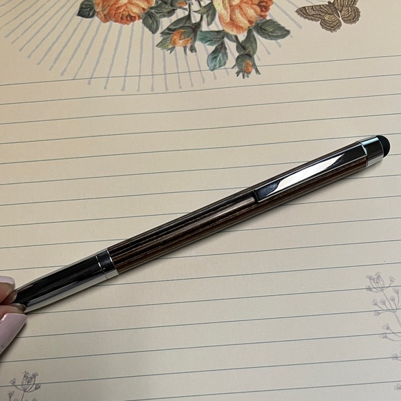 Troika Ballpoint Pen with Stylus on top of pen. - Picture 6 of 11